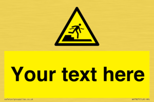 Custom warning Submerged step or steps